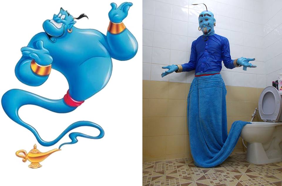 Low cost cosplay genie