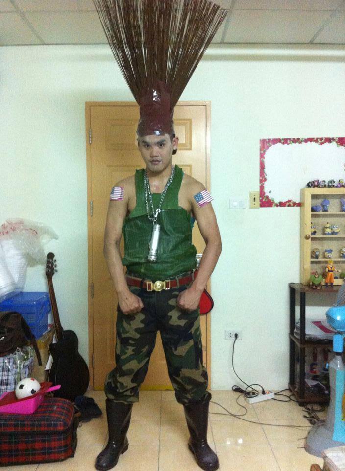 Low cost cosplay guile 2