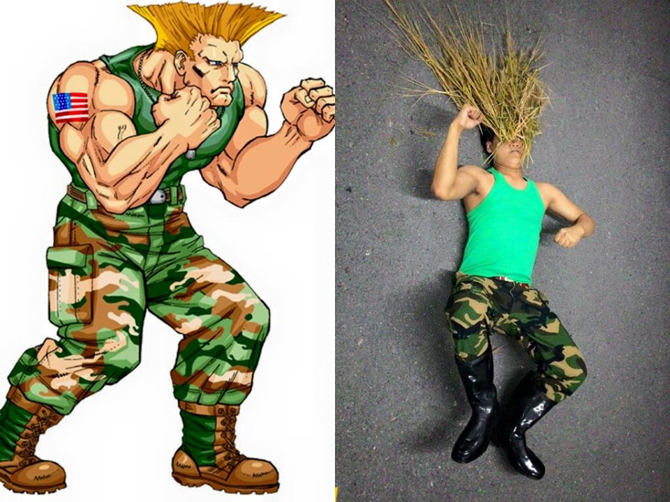 Low cost cosplay guile
