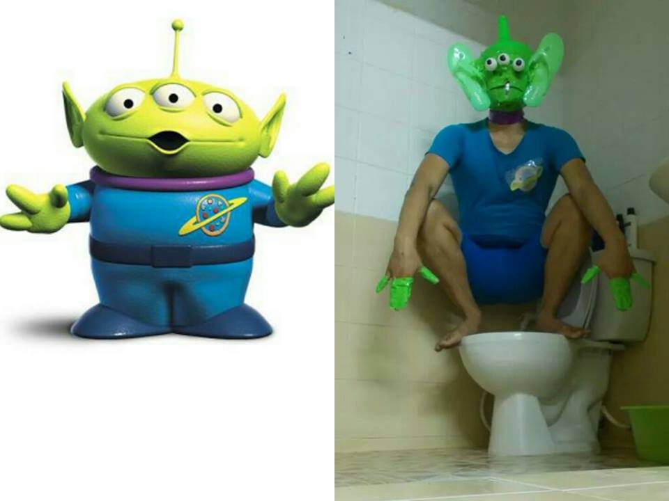 Low cost cosplay toy story alien
