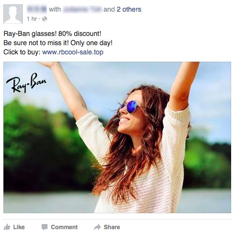PSA: Beware of the Ray-Ban Facebook scam  - News from  Singapore, Asia and around the world