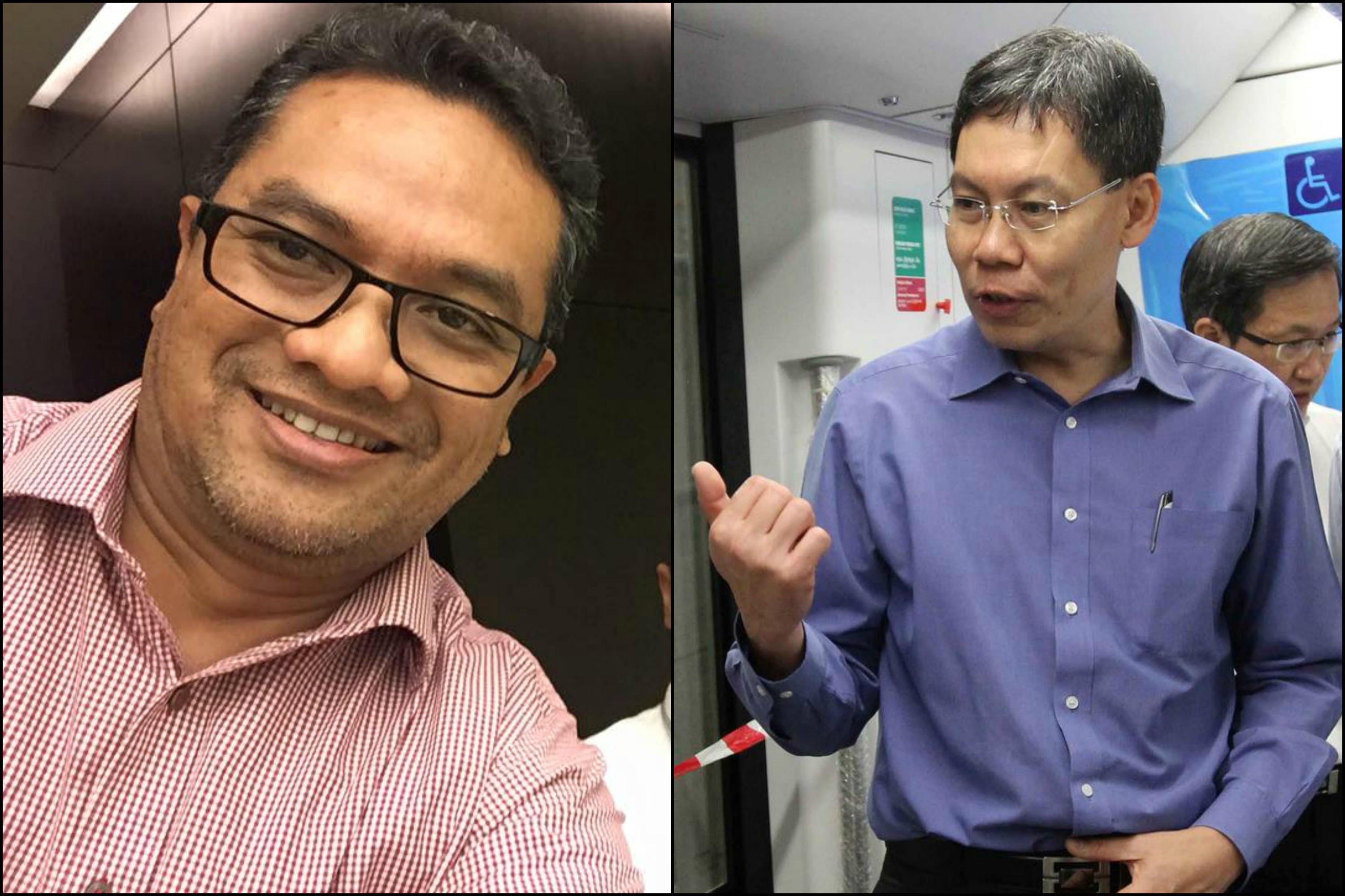 Photos from Zainudin Nordin's and Lui Tuck Yew's Facebook pages