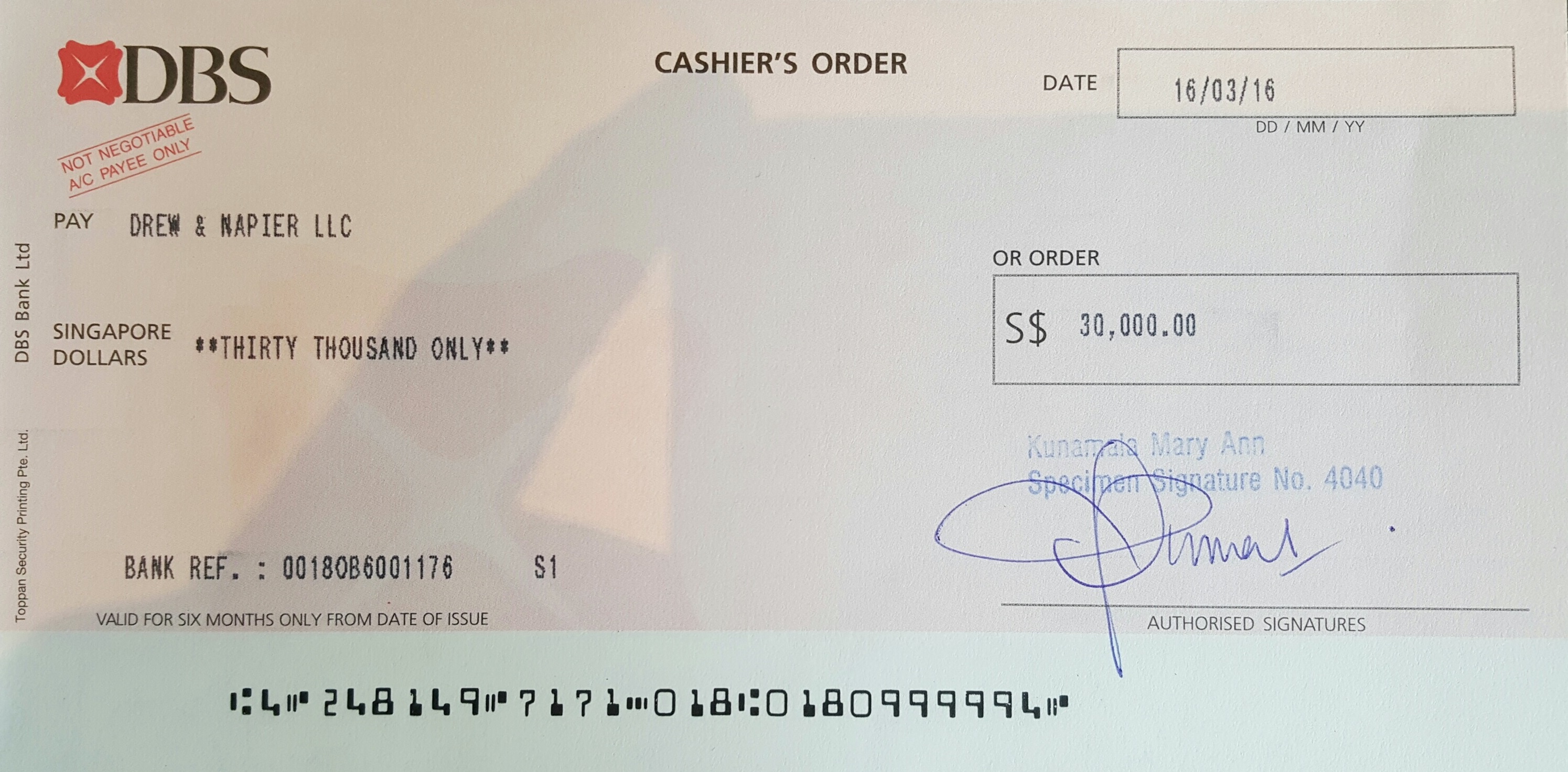 Ocbc Cashier Order Form Fill And Sign Printable Template Online 