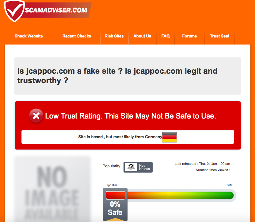 of super convincing scam sites originating from China, such as the now-defunct Jcappoc - Mothership.SG - News from Singapore, Asia and around the world