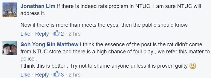 ntuc rat good comments