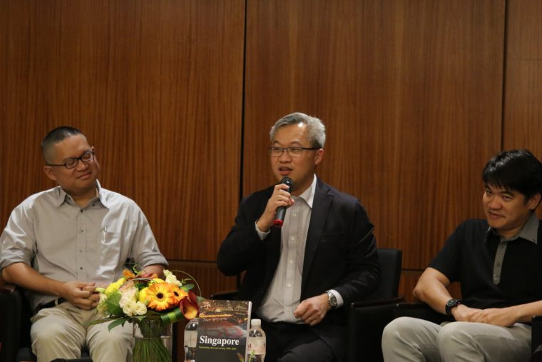 Terence Lee at panel for book launch for Singapore, Negotiating State and Society