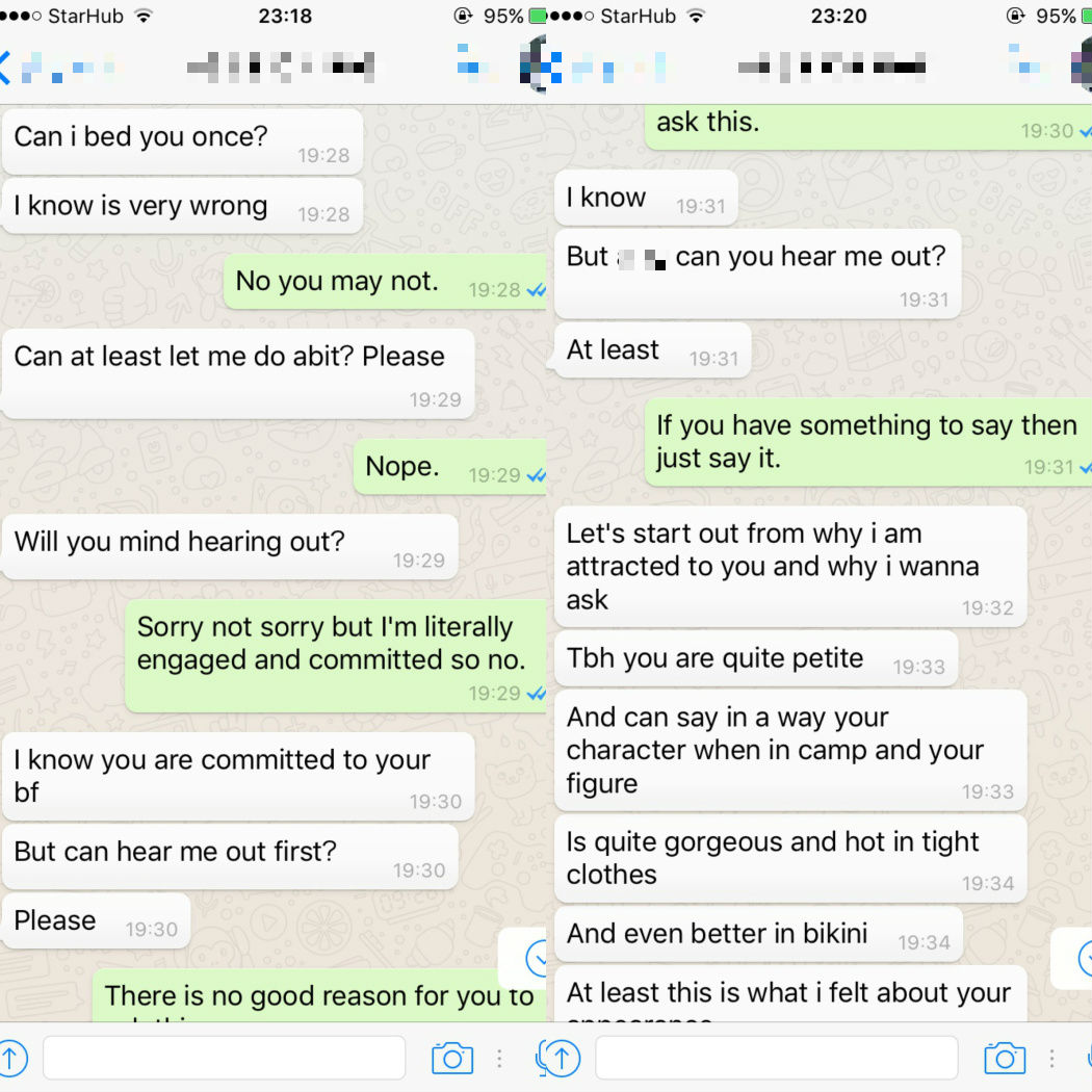 Local uni guy asked female schoolmate he barely knows for sex, whole  exchange obviously ends up on the Internet - Mothership.SG - News from  Singapore, Asia and around the world