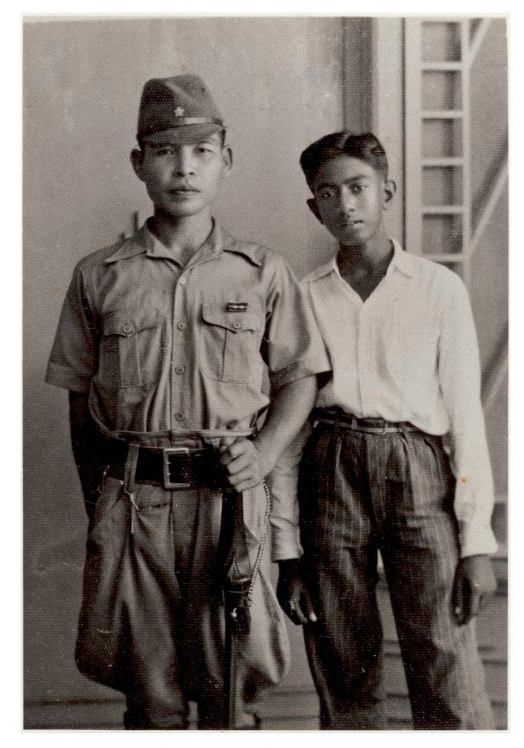 Nathan with Lta. Kokubu. From S R Nathan's personal collection. 