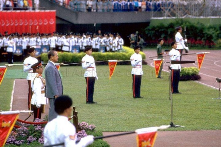 President Wee Kim Wee at the 1986 NDP. 