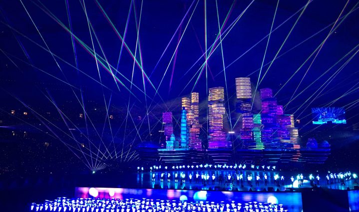 Light Show segment of NDP 2016 Preview Show. Courtesy of Wilson Ng. 