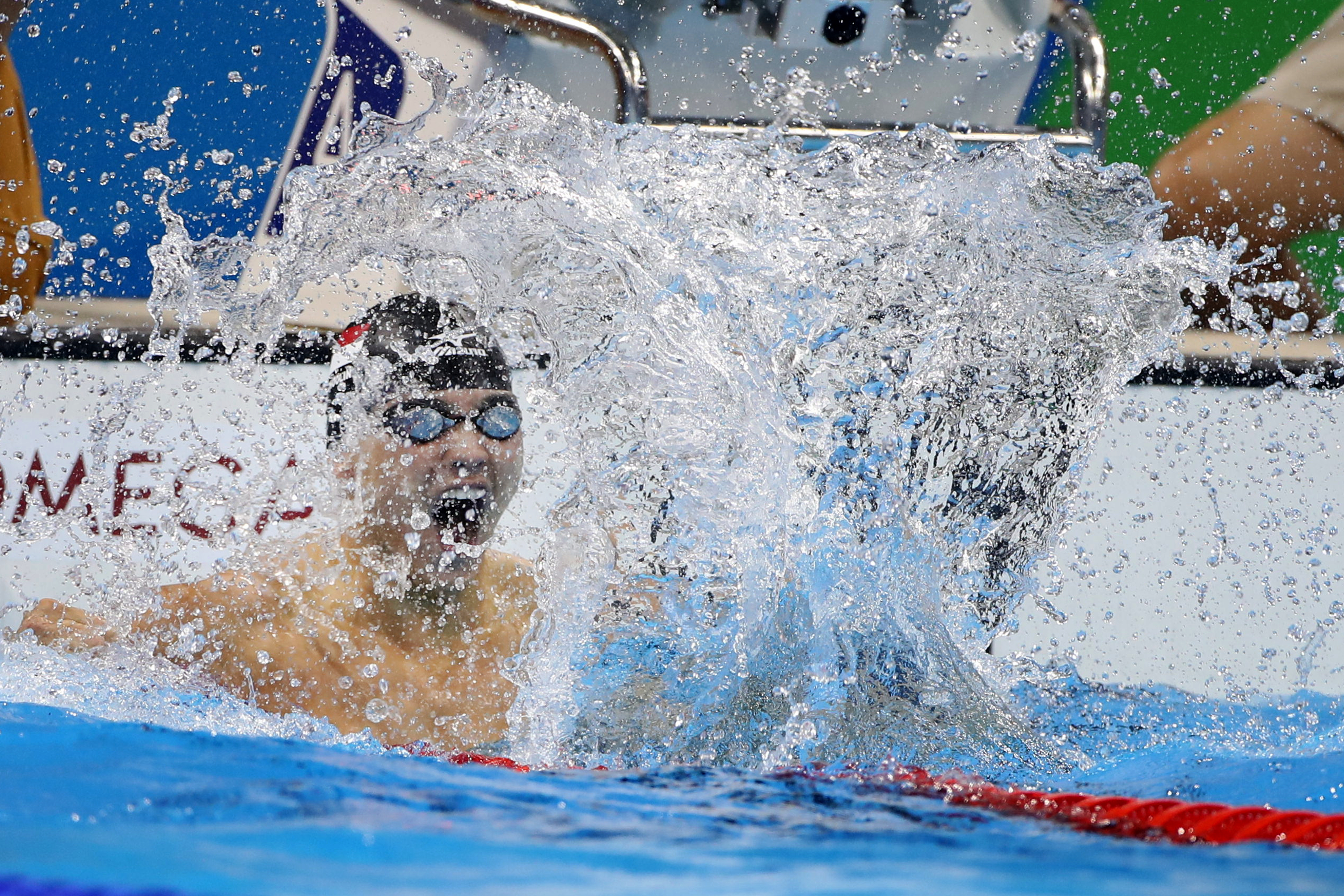Swimming - Olympics: Day 7 Joseph Schooling of Singapore winning the Men's 100m Butterfly Final during the swimming competition at the Olympic Aquatics Stadium August 12, 2016 in Rio de Janeiro, Brazil. (Photo by Tim Clayton/Corbis via Getty Images)