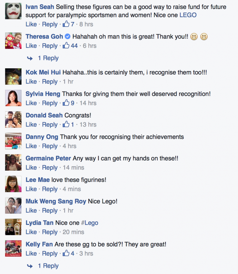 Screenshot of Facebook comments.