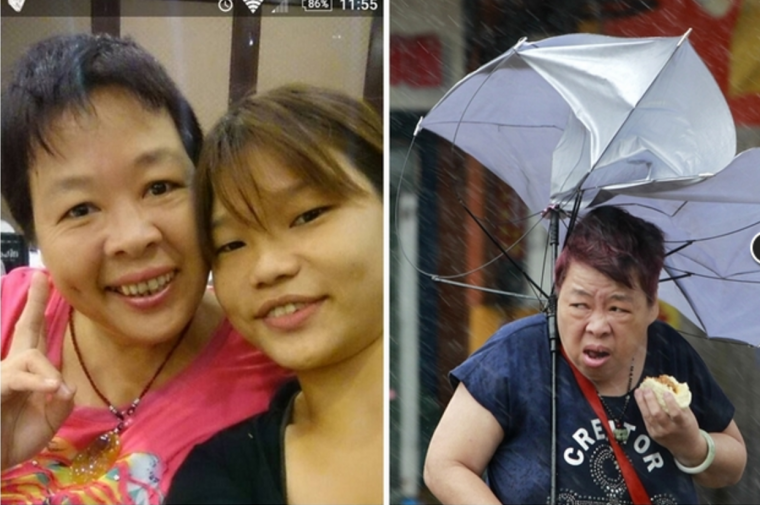 Picture of Mrs Dai and her daughter. Taken from Apple Daily. 