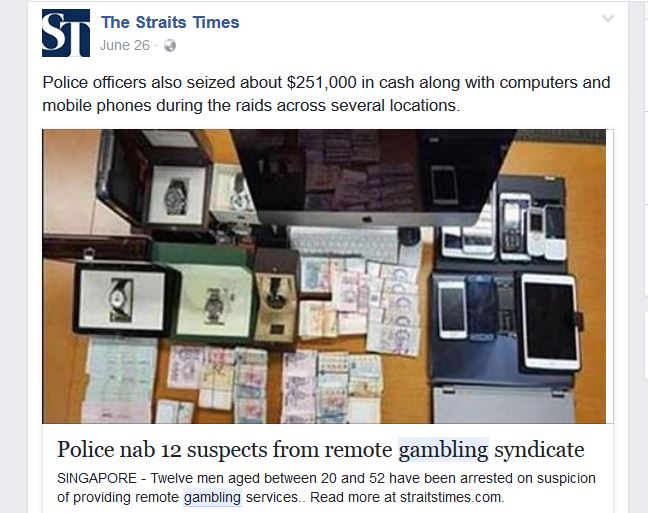 All screenshots from Straits Times and Today's Facebook page