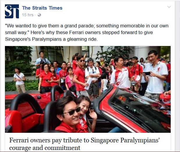 Screenshot from Straits Times