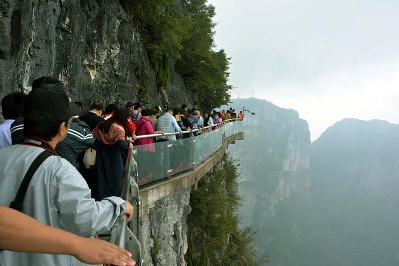 Zhangjiajie National Forest Park Bridge, Zhangjiajie, Hunan. Source: