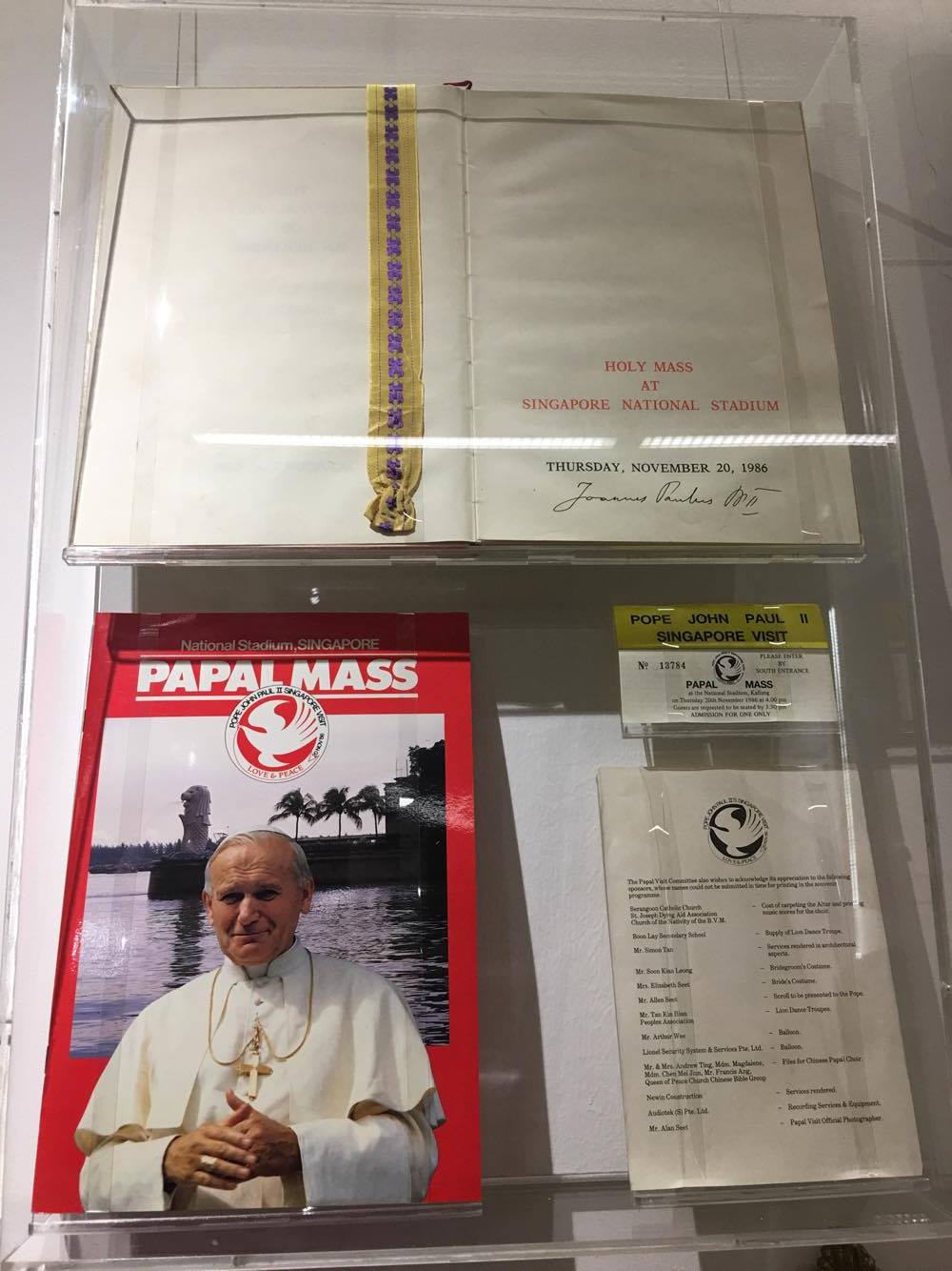 Pope John Paul II's Mass in Singapore 1986