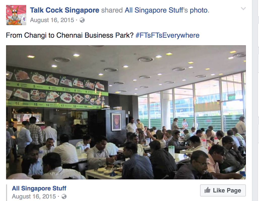 Screenshot from Talk Cock Singapore