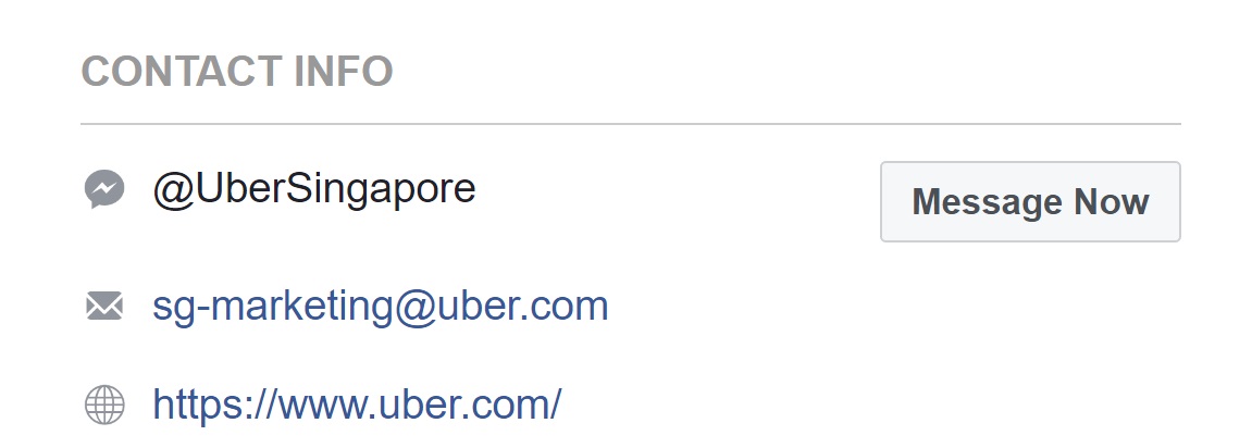 Source: Uber Singapore Facebook.