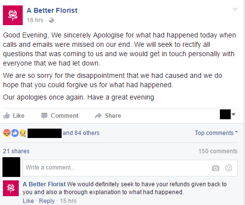 apology better florist