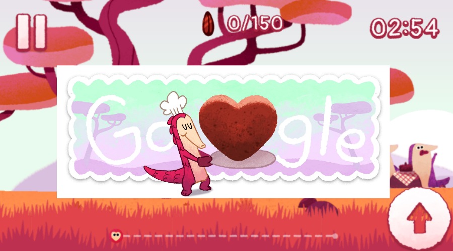 Valentine's Day: Google Doodle celebrates Valentine's day with a game