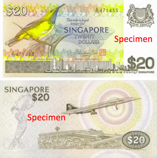 $20 Singapore Dollar note