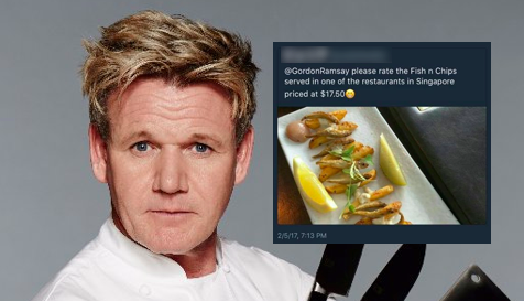 Celebrity chef Gordon Ramsay comments on LeVel33's 