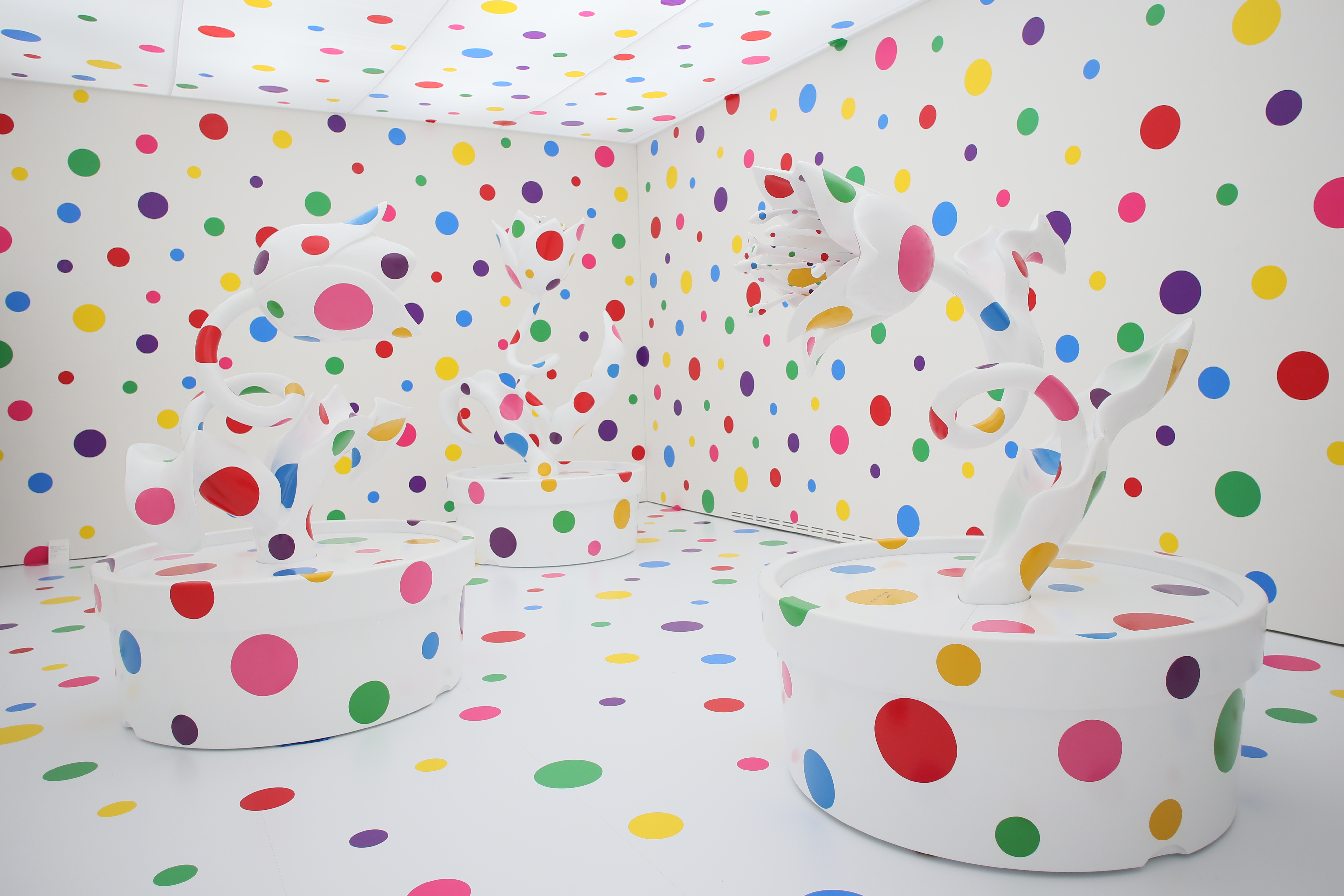 Famed polka-dot artist Yayoi Kusama's wonderfully trippy work is