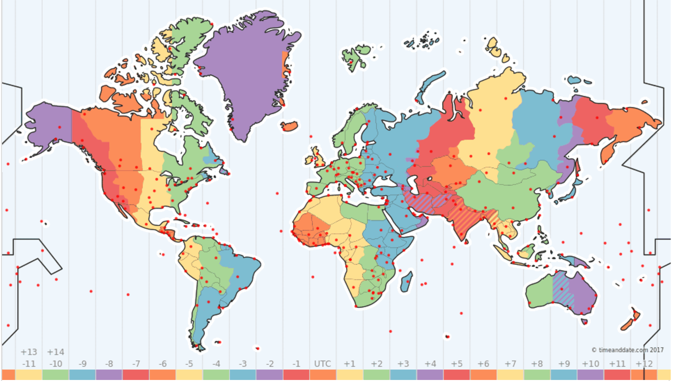 S pore is actually in the wrong time zone because we set our