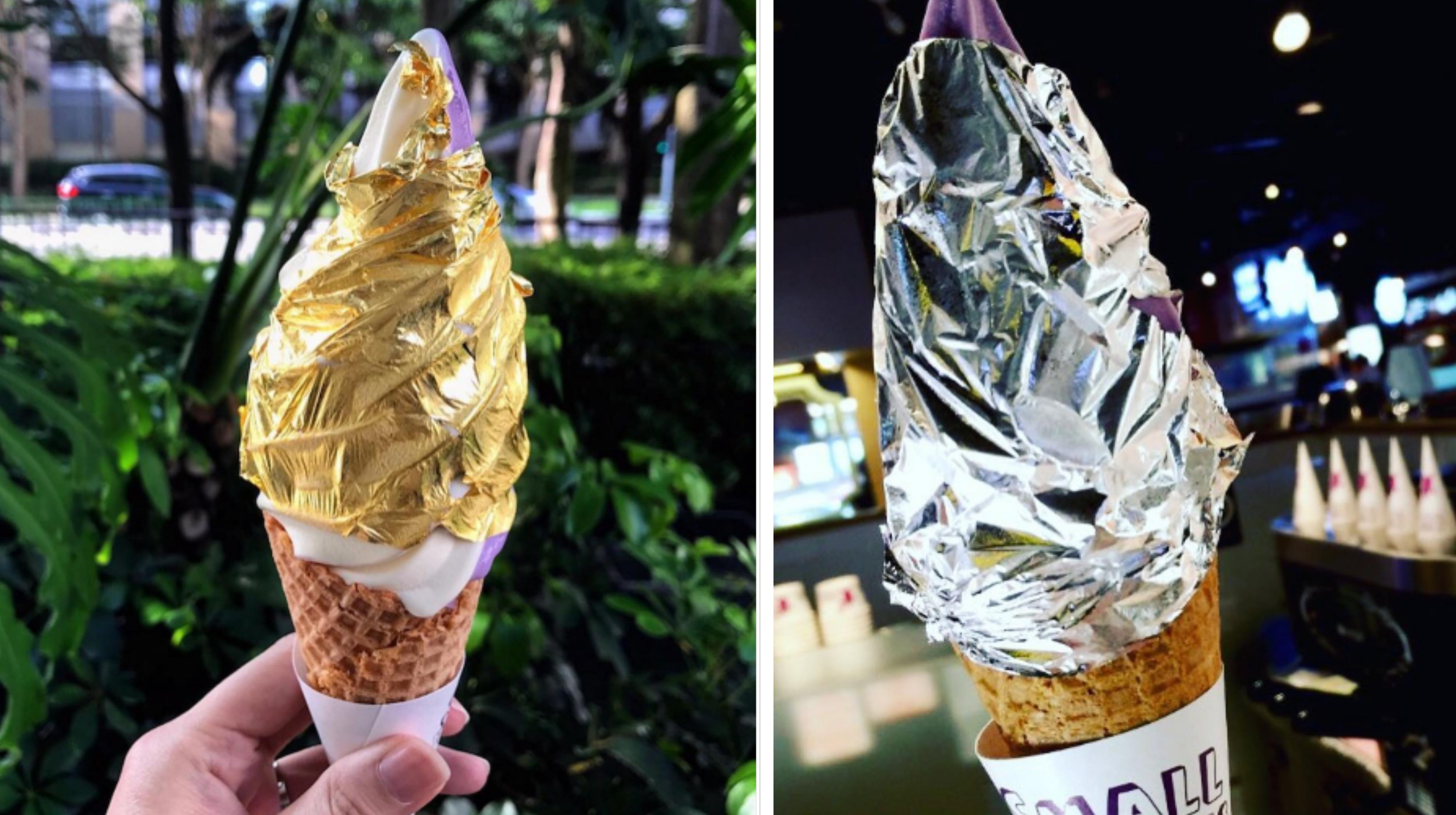 S'pore now serving ice cream layered with 24-carat gold ...