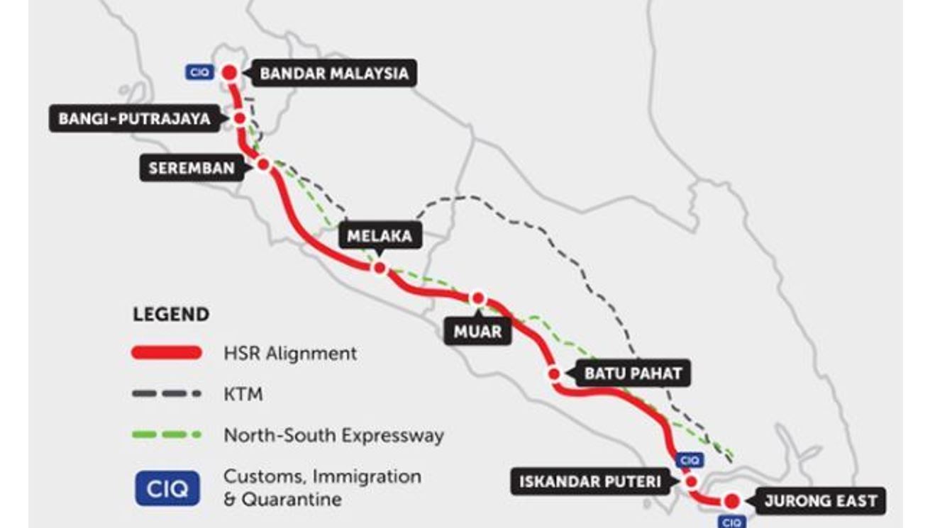 S'poreans Can Reach Kl In 90 Minutes, Every 30 Minutes By High-speed 