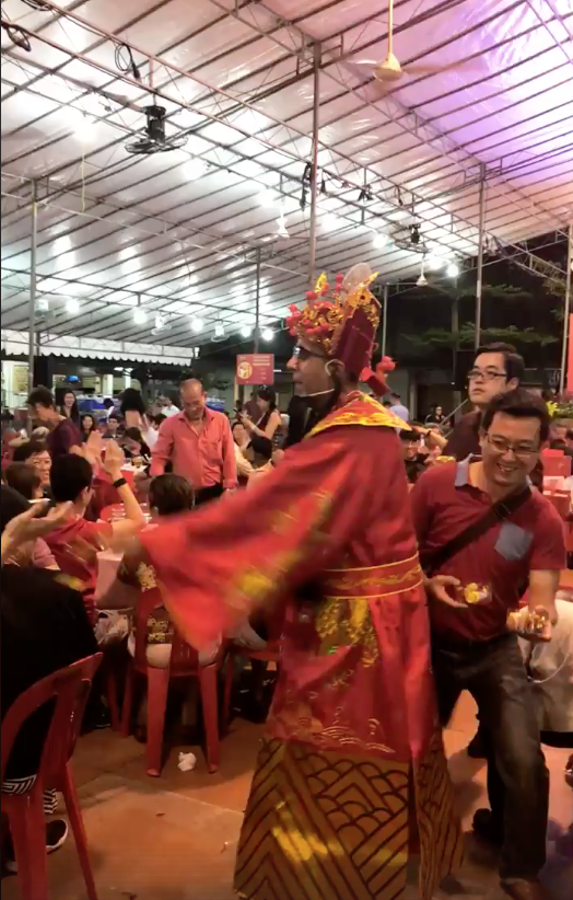 Aljunied GRC MP Pritam Singh shows up as Cai Shen Ye at CNY dinner