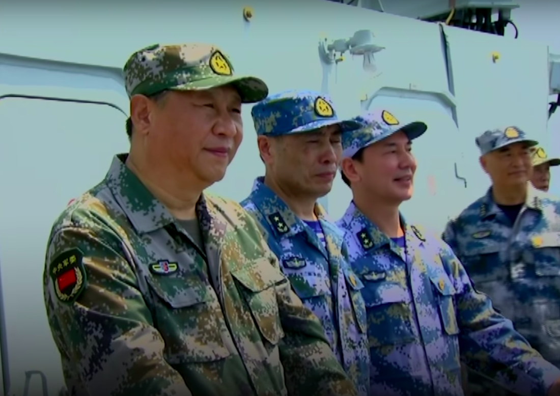 China staged biggest ever naval parade in the South China Sea, holding ...