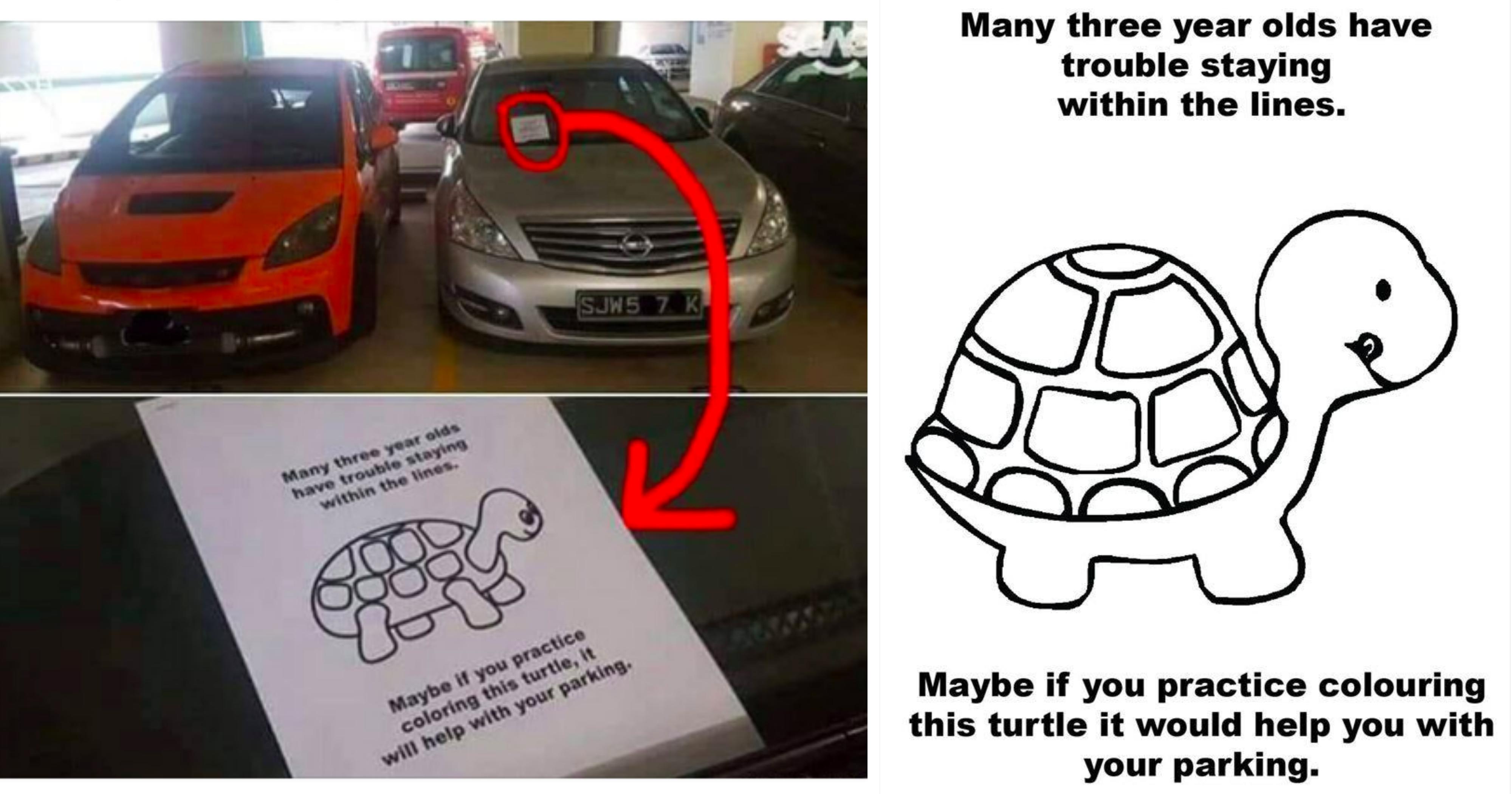 Road vigilante leaves turtle colouring exercise for S'pore driver ...