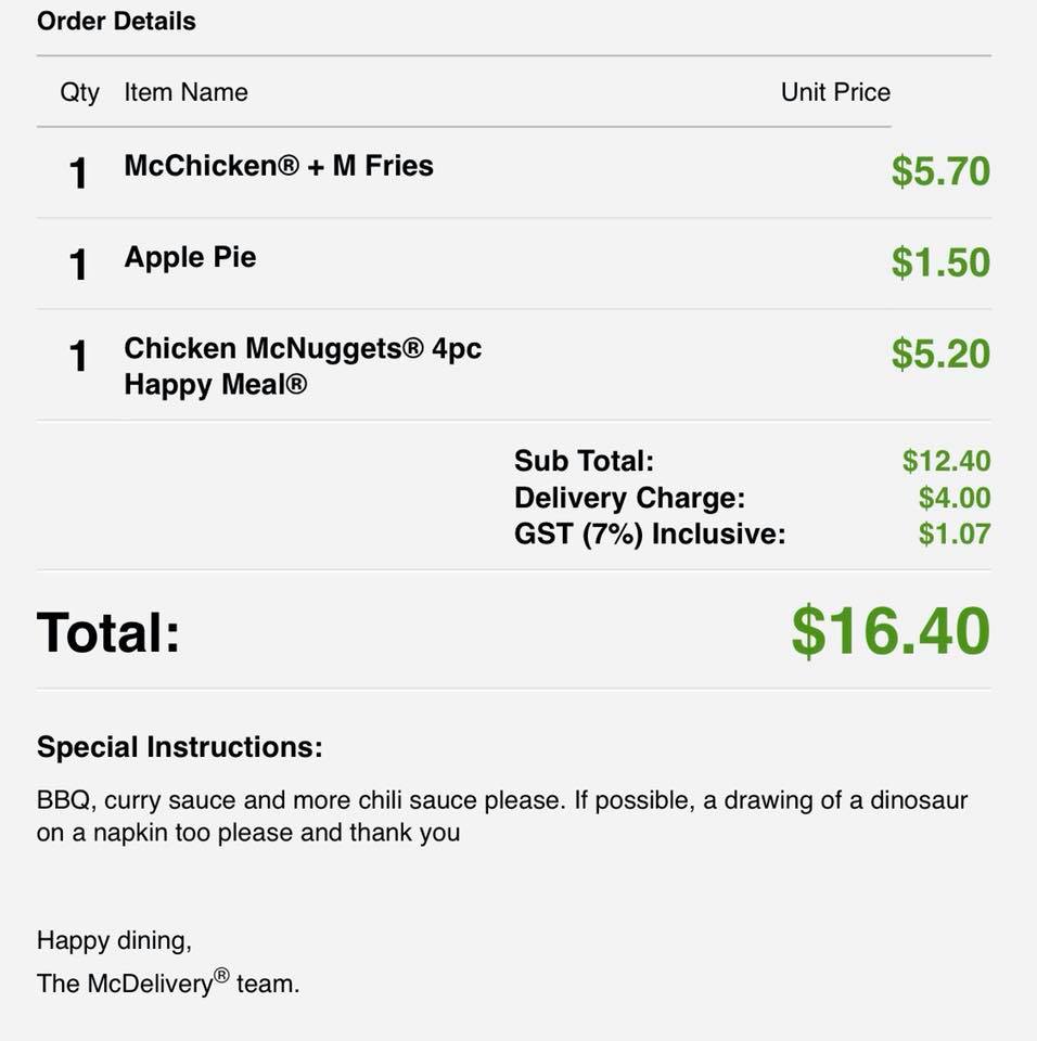 Order mcd track McDonald's Tests