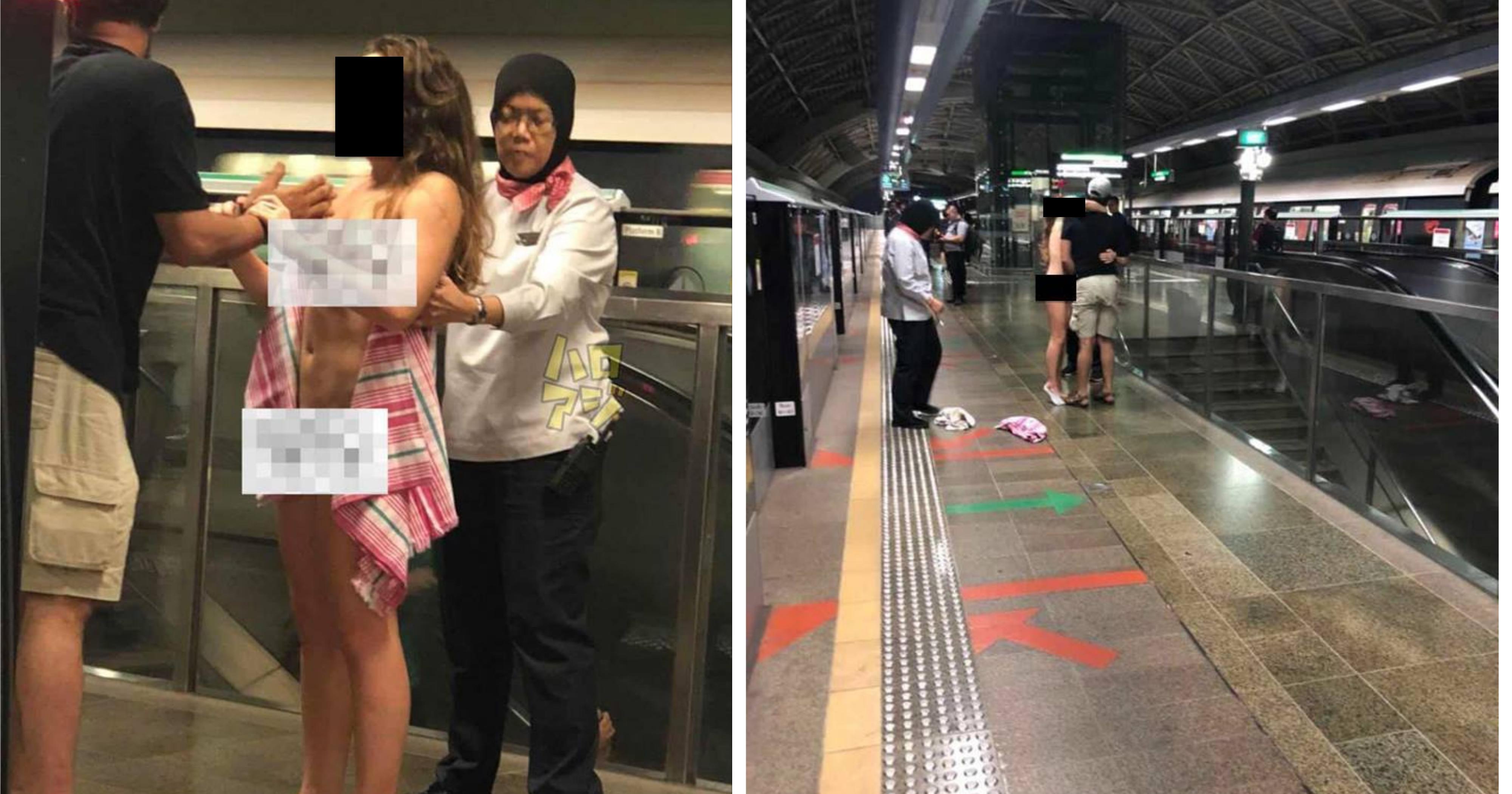 Naked woman, 35, at Pioneer MRT Station arrested - Stomp 