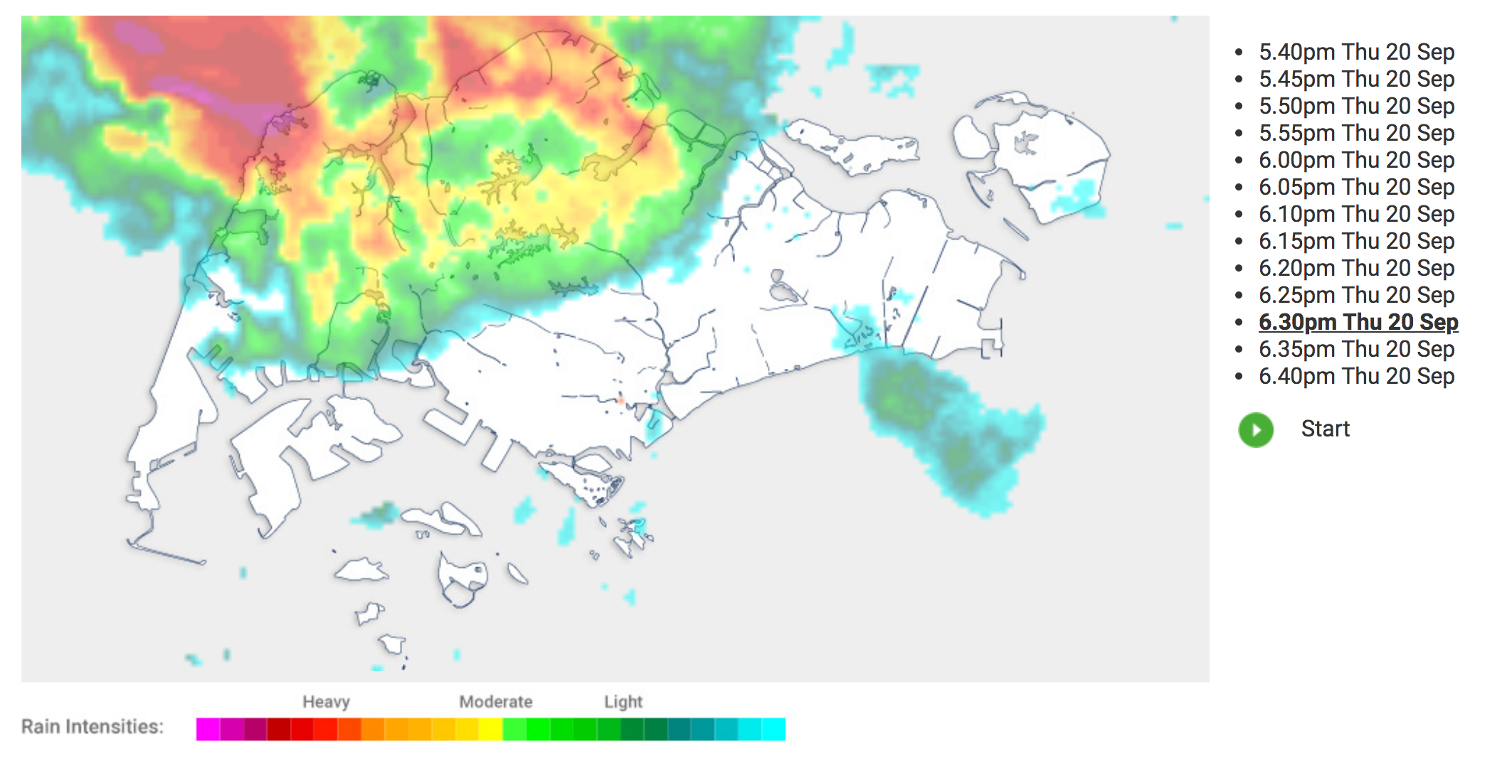 Moderate to heavy showers with thunder cast really dark clouds over ...