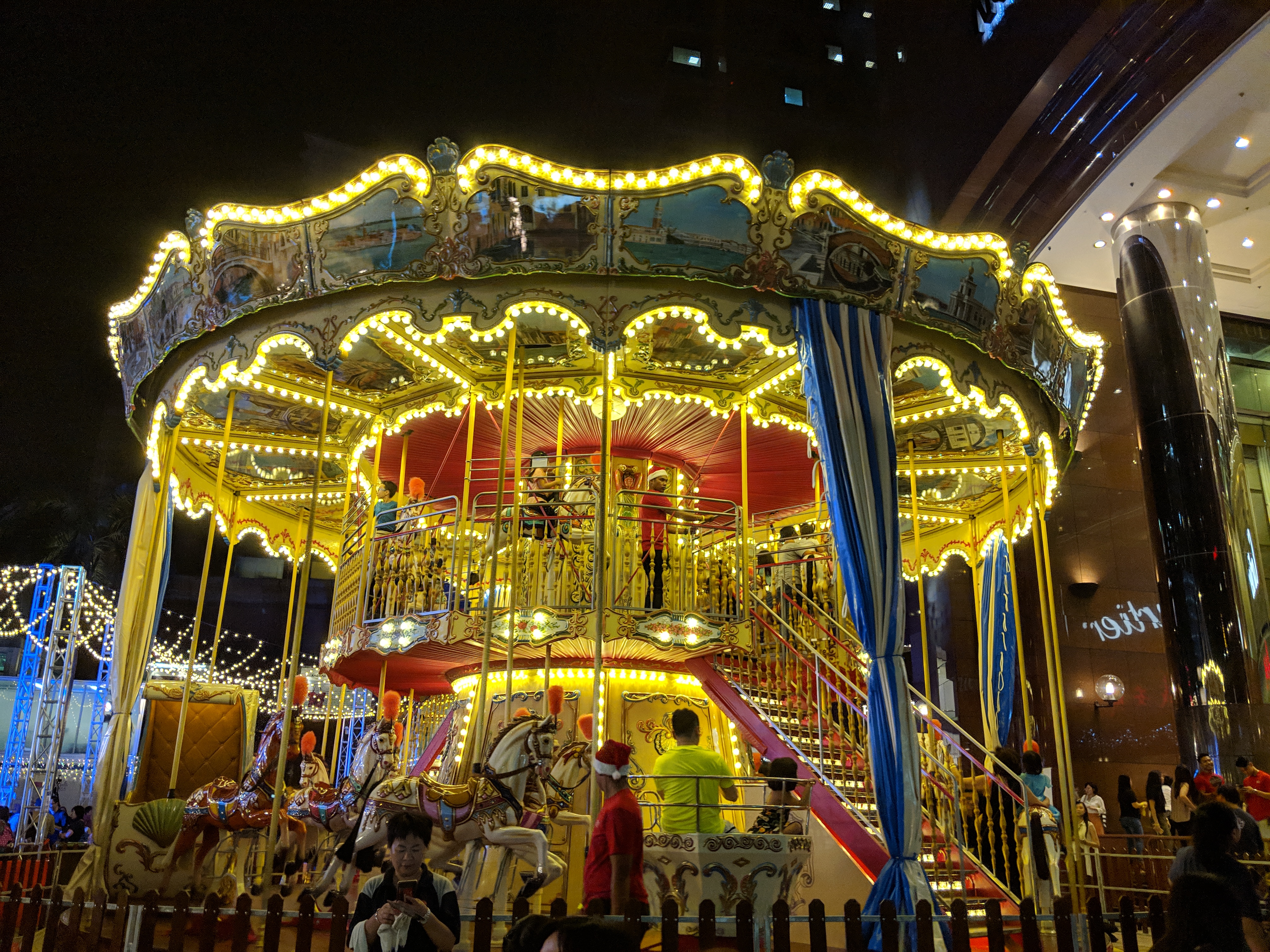 Christmas village at Ngee Ann City has amusement park rides &amp; F&amp;B booths now till Dec. 26, 2018