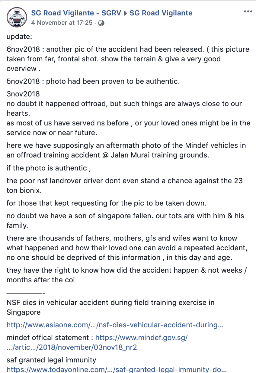 SCDF files police report against 5 NSFs for leaked photo of Bionix ...