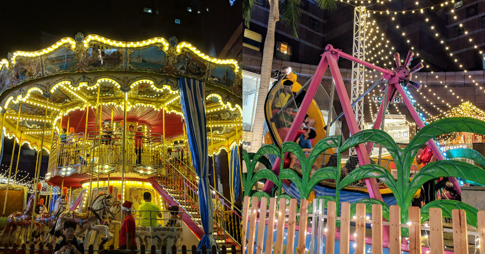 Ngee Ann City Civic Plaza, Christmas Market with stalls sel…