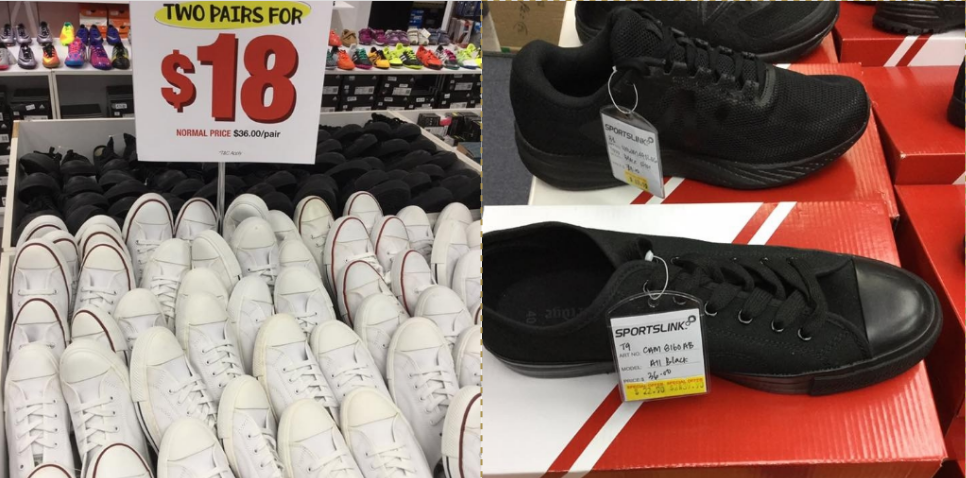 White \u0026 black school shoes on sale at 