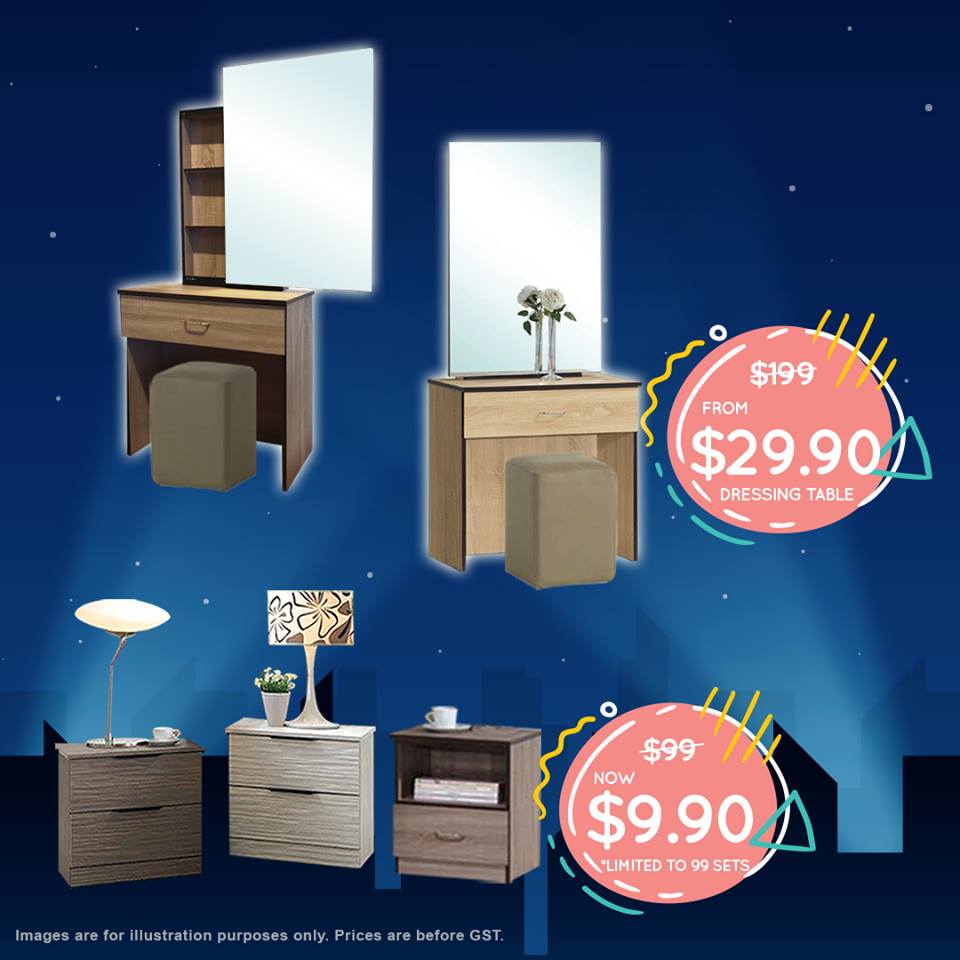 There's a onenightonly furniture clearance sale tonight at Tai Seng