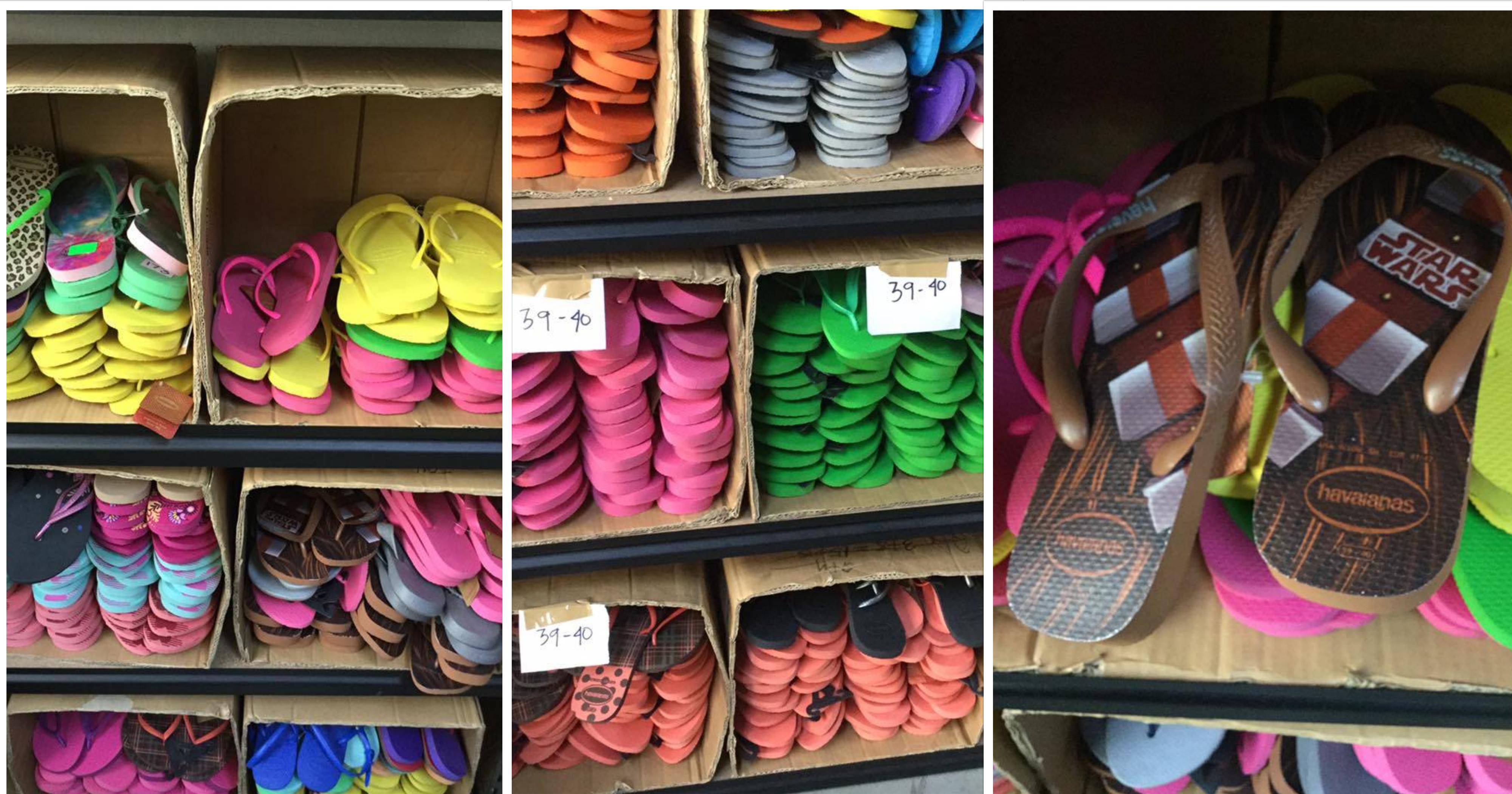 S$5 Havaianas at warehouse clearance 