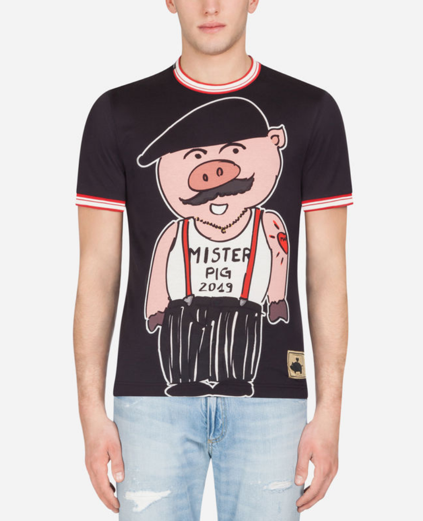 dolce and gabbana pig shirt