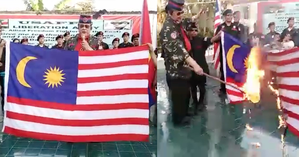 Controversial Filipino Politician Declares War On M Sia Burns Flag As Act Of Defiance Mothership Sg News From Singapore Asia And Around The World