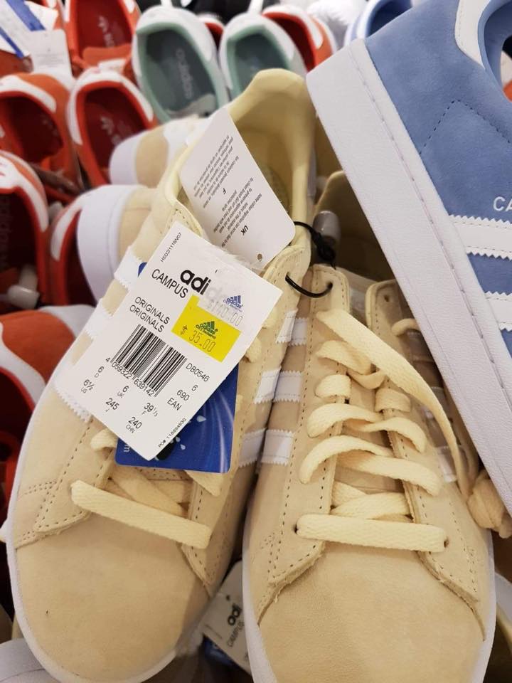 Adidas shoes going for S$35 - S$75 at factory outlet in Velocity Novena ...