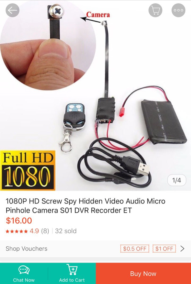 Spy Camera Hidden In Screws Sold Online Easily Bought By Anyone In S Pore Mothership Sg