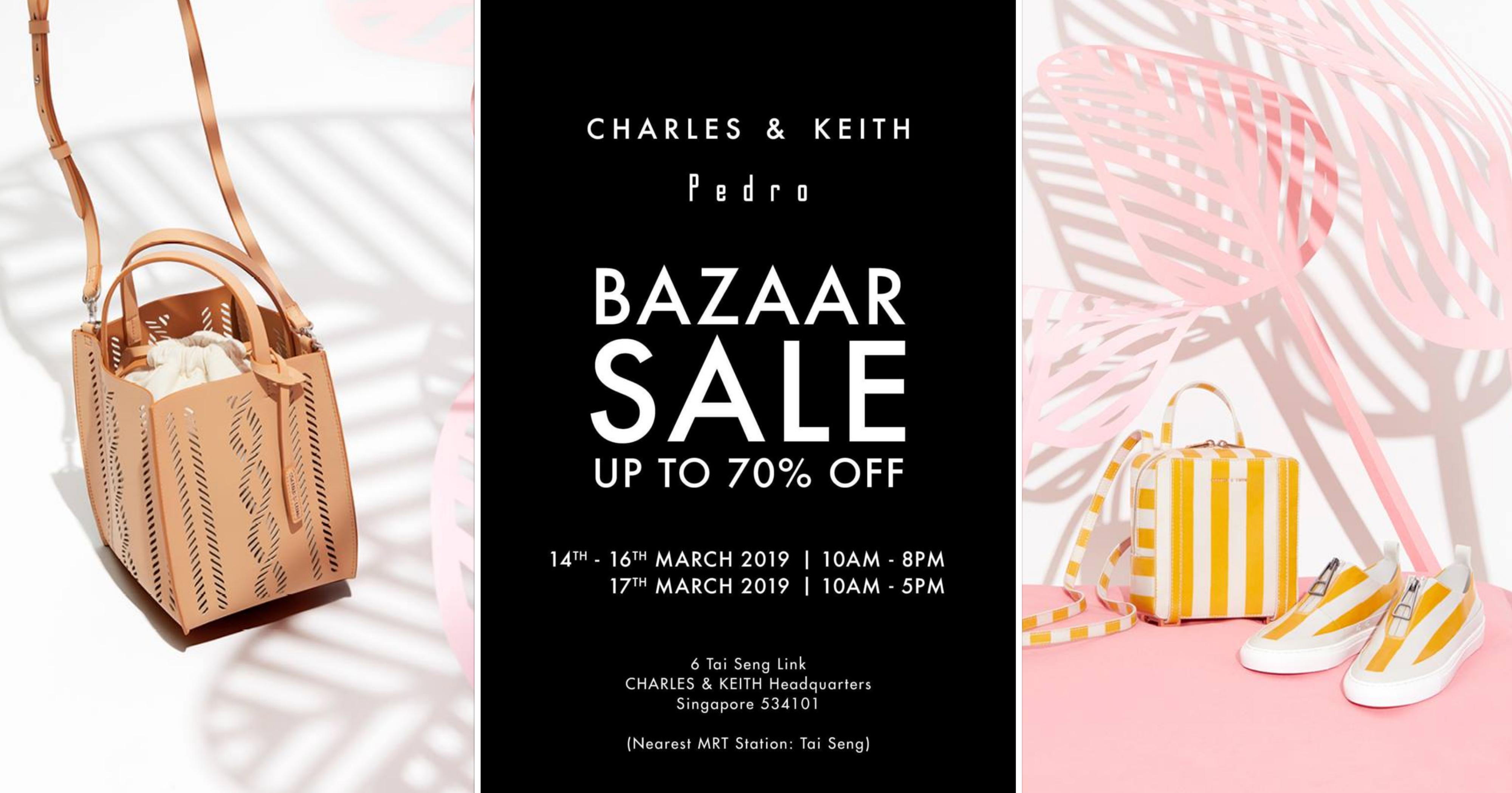 Charles & Keith now having a Bazaar Sale at their building in Tai Seng.  Lots of shoes up to 70% off