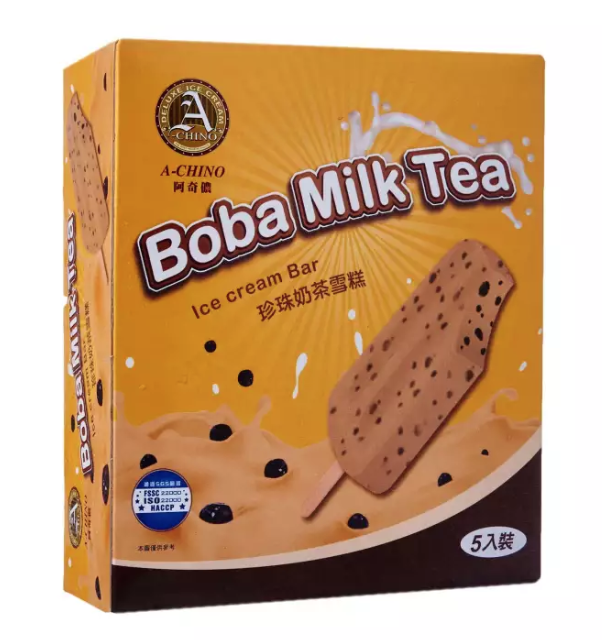 Boba milk tea ice cream with pearls now available in S'pore for S1.98