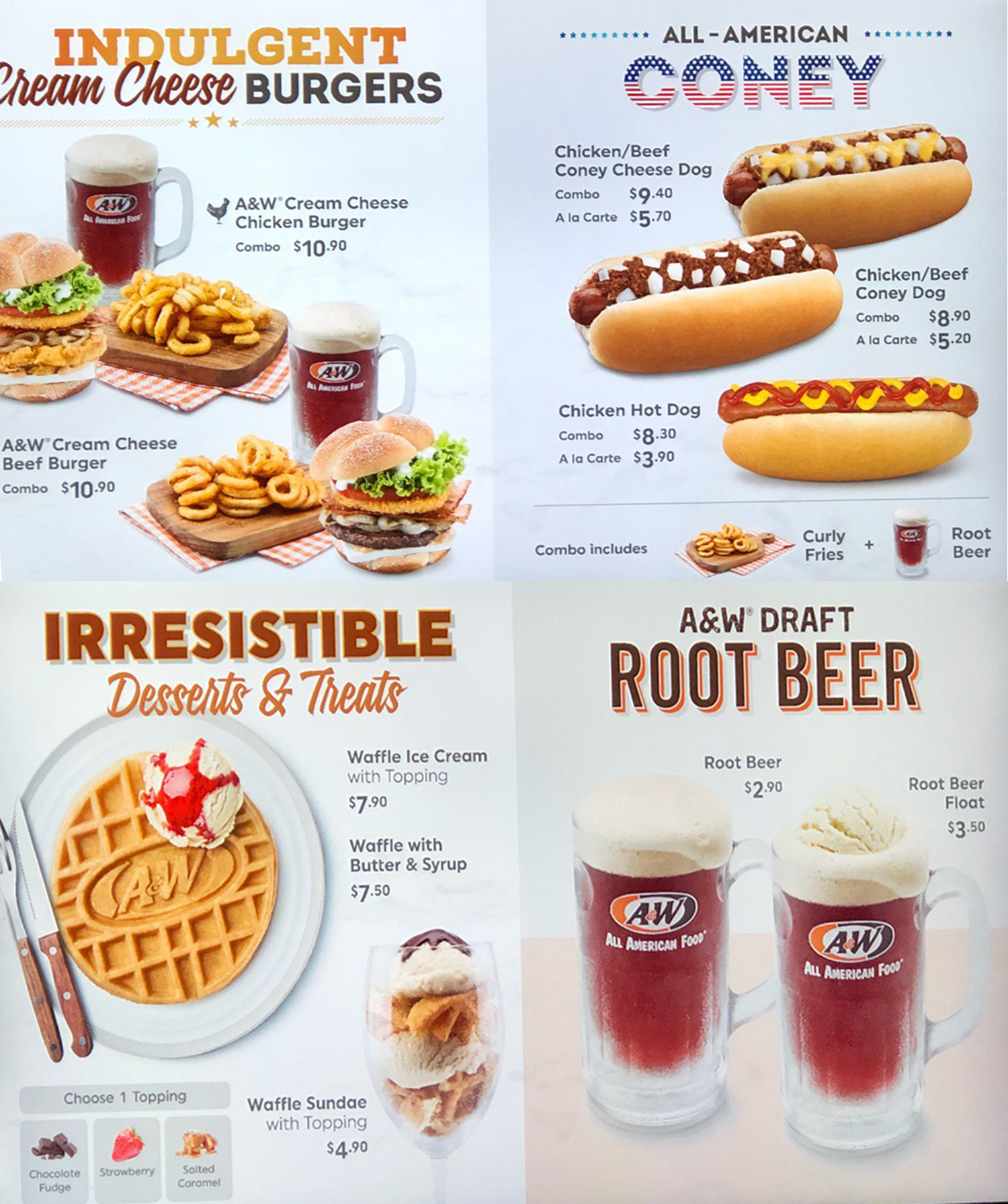 A&w menu